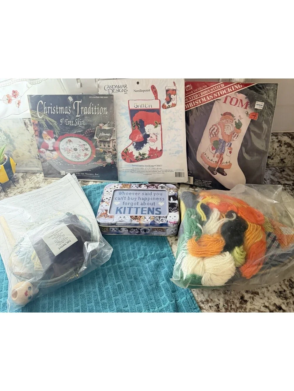 Vintage Cross Stitch  Needlepoint Kits New